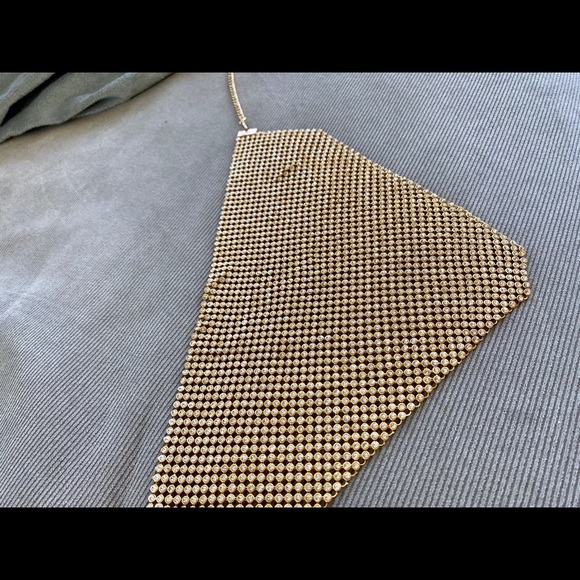 Gold rhinestone face mask - Picture 4 of 5